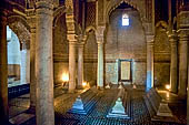 Marrakech - Medina meridionale, Tombe Saadiane, la  Camera delle Dodici Colonne.